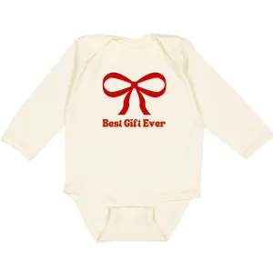 Best Gift Ever Christmas Long Sleeve Bodysuit