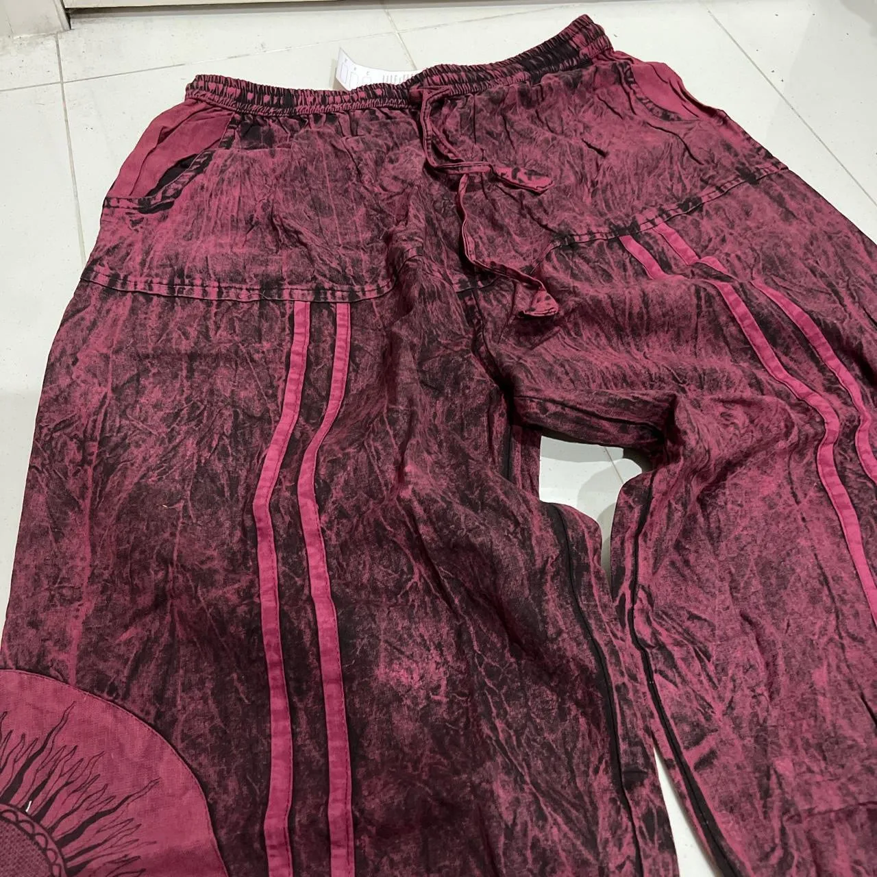 Boho Trousers Pants Cargo Pants Size L / XL Festival Hippie Boho Trousers