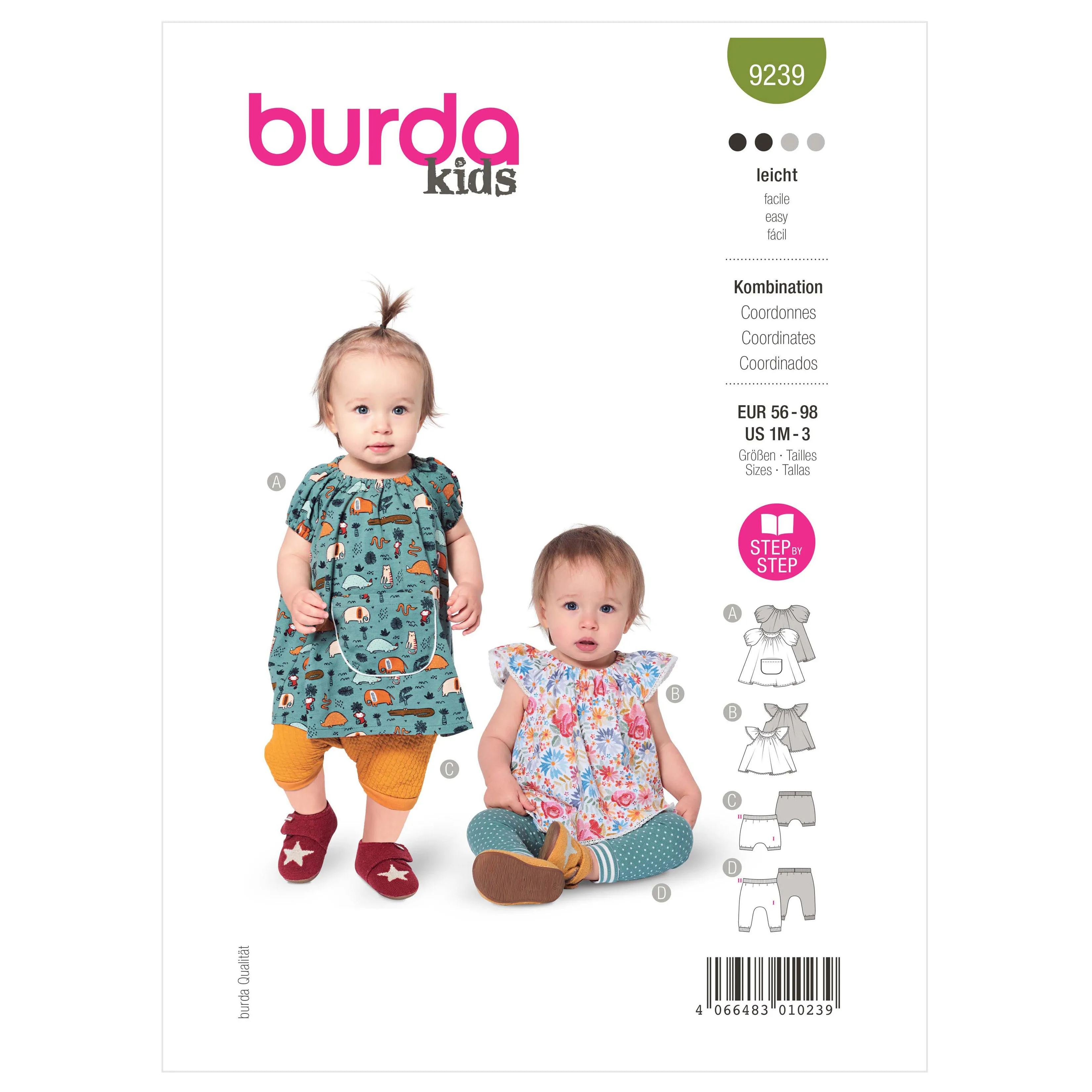 Burda Pattern 9239 Baby Sportswear