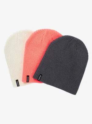 Burton DND 3 Pack Beanie Nine Iron / Tetra Orange / Silver Green