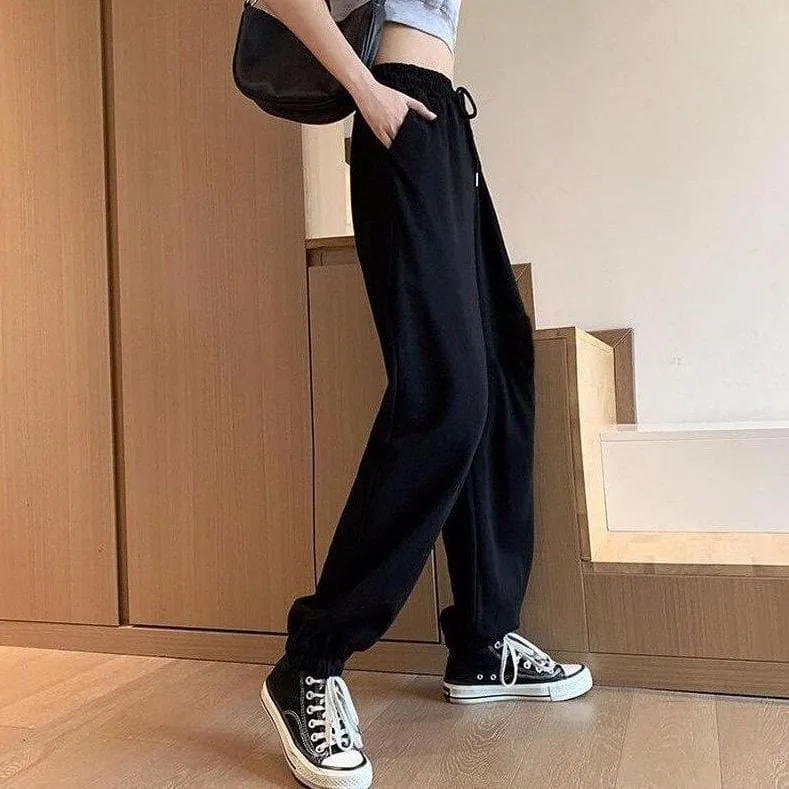 Cuffed High Waist Sweatpants