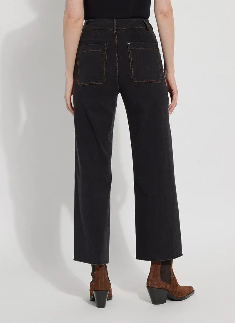 Erin High Waist Wide Leg Denim | Black