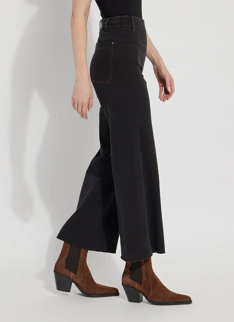 Erin High Waist Wide Leg Denim | Black