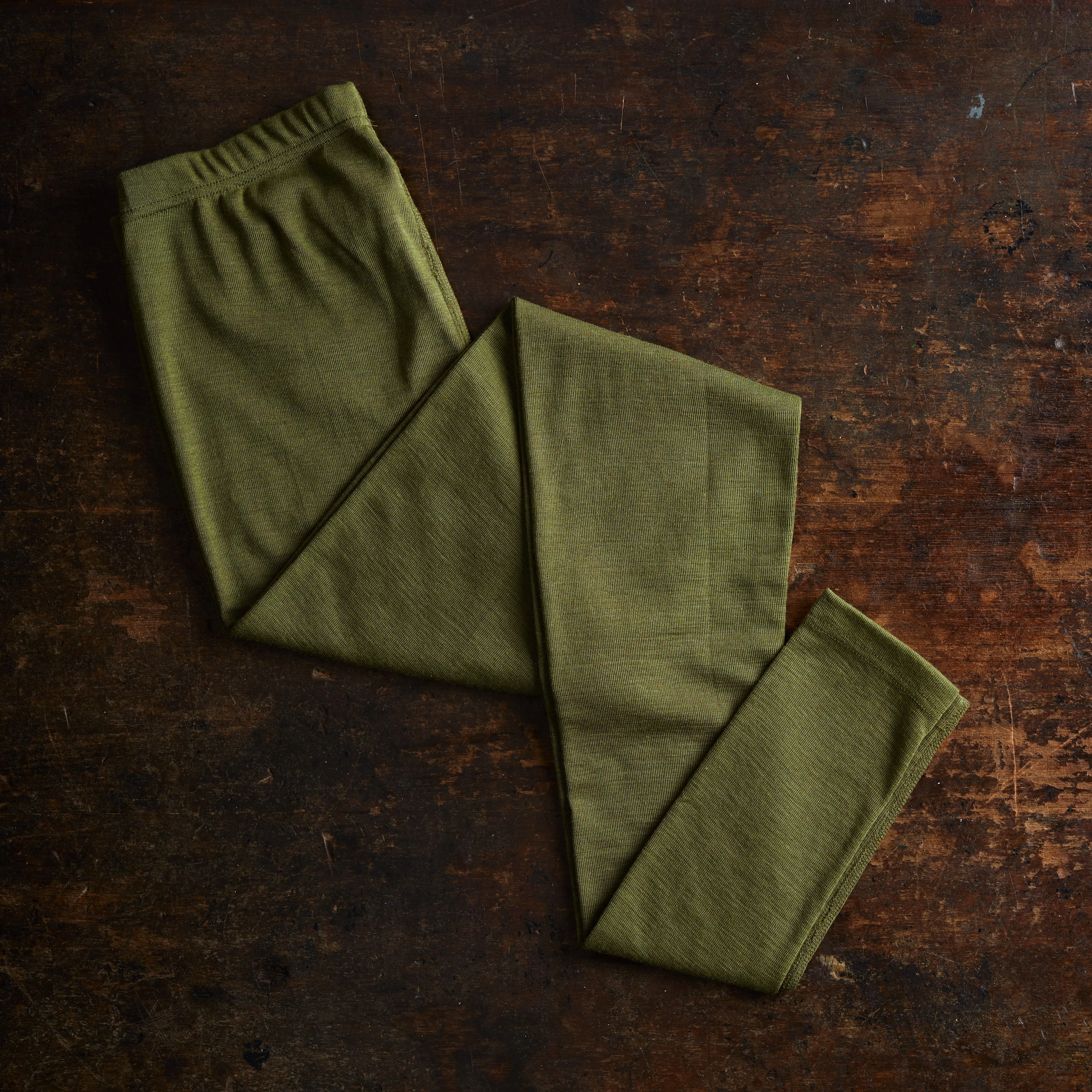 Finch Men's Long Johns - Merino Wool & Silk - Moss