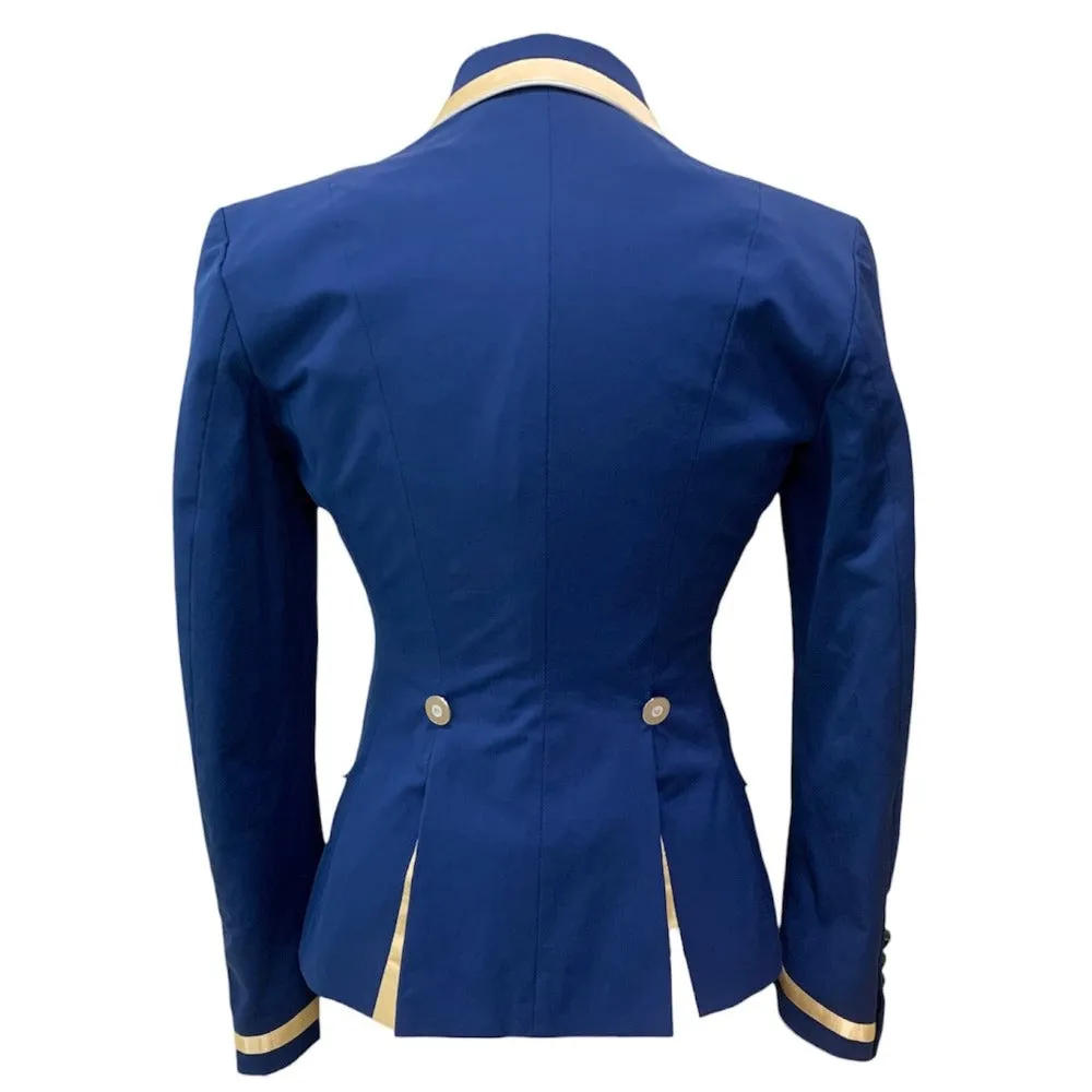 Flying Changes Charlotte Show Coat - Classic Blue with Yellow 36