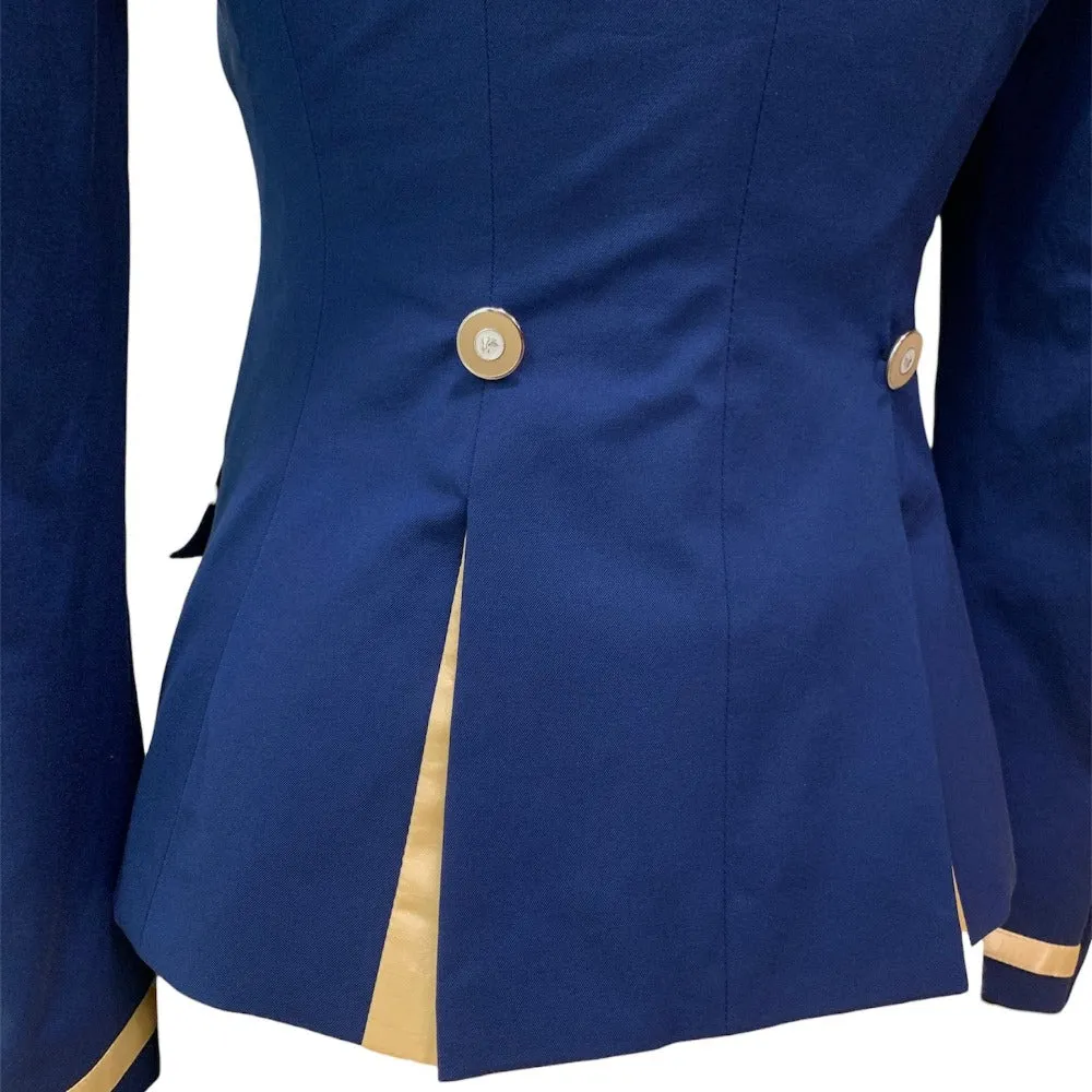 Flying Changes Charlotte Show Coat - Classic Blue with Yellow 36