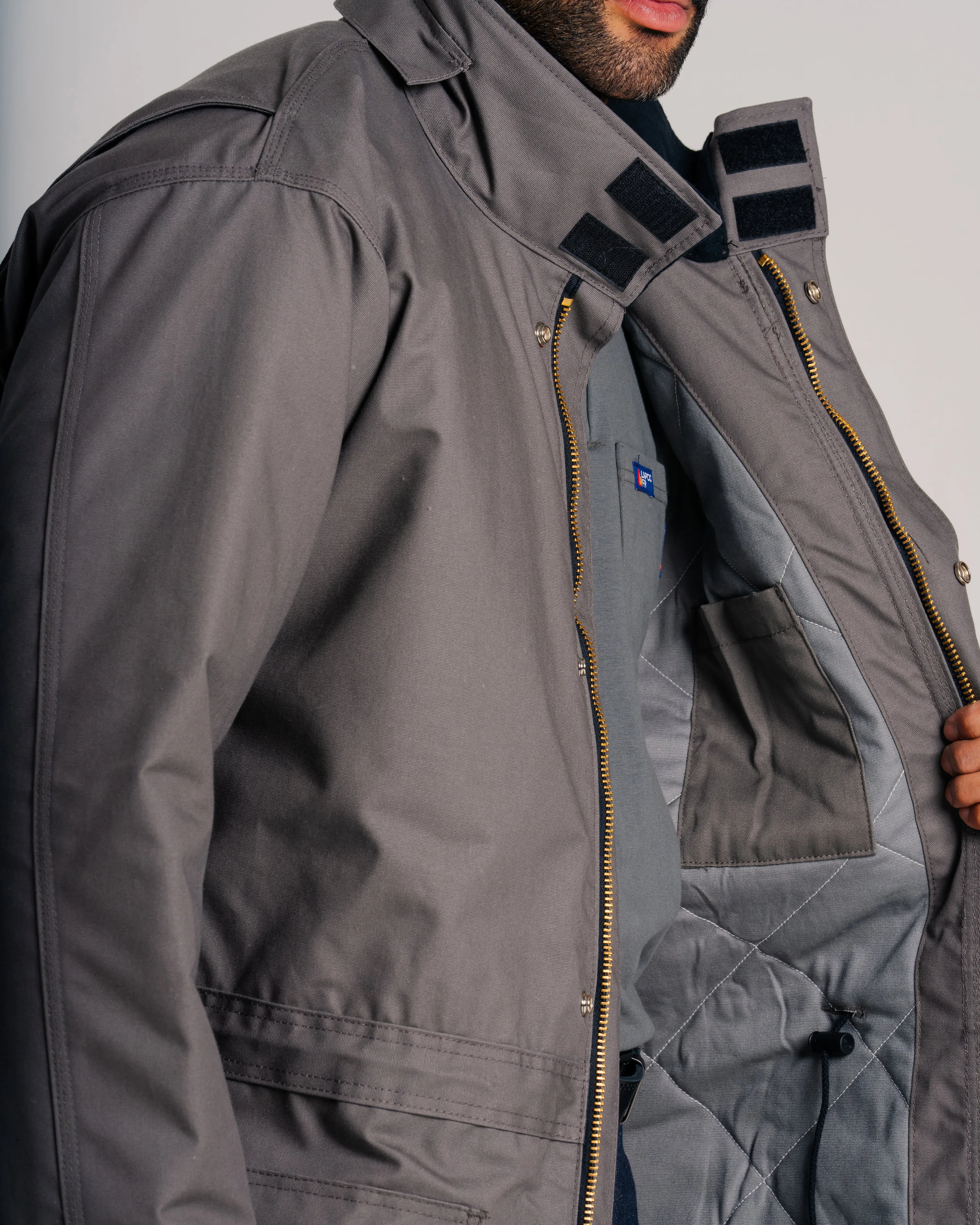 FR Insulated Parka with Windshield Technology | Gray