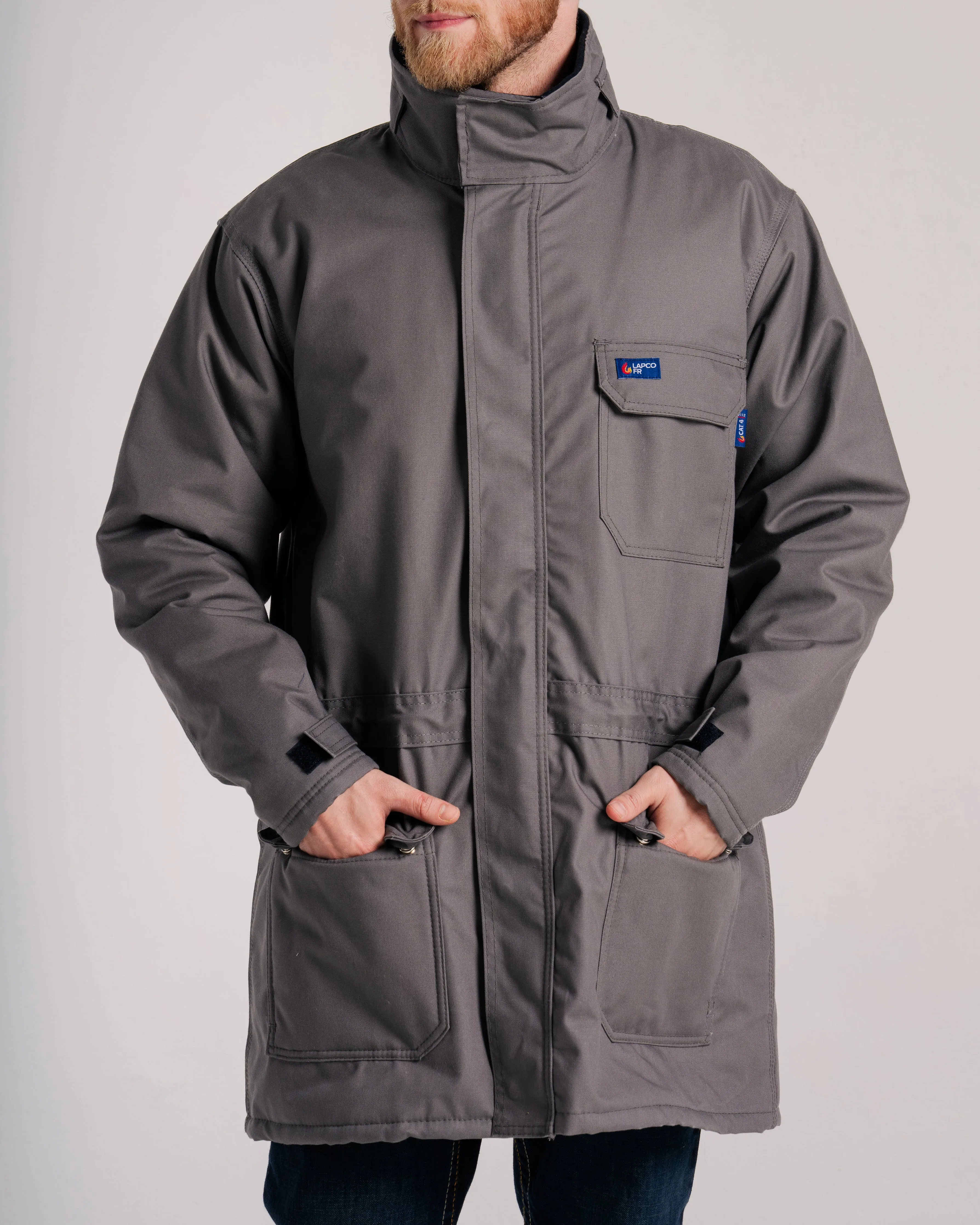 FR Insulated Parka with Windshield Technology | Gray