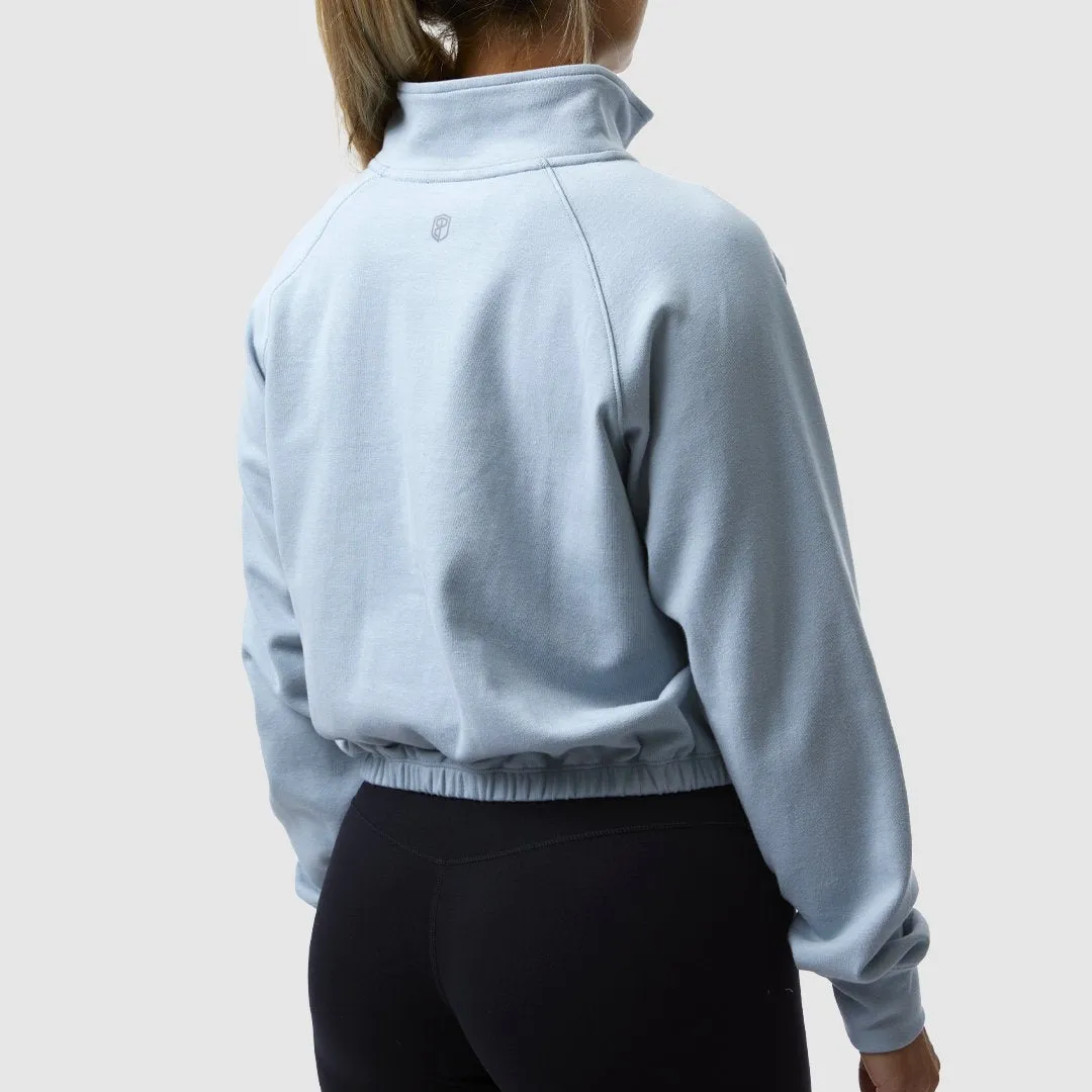 Free Spirit Cropped Sweatshirt (Powder Mist)