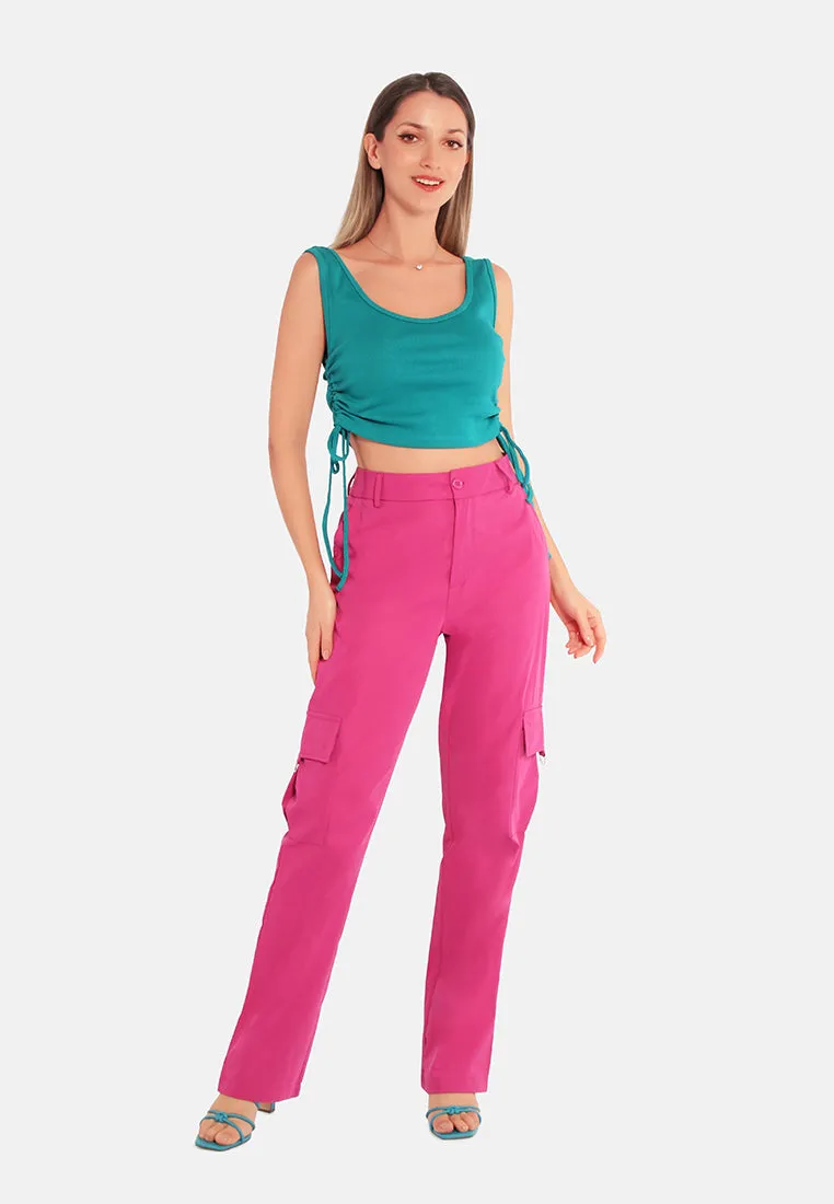 High Waist Cargo Pants