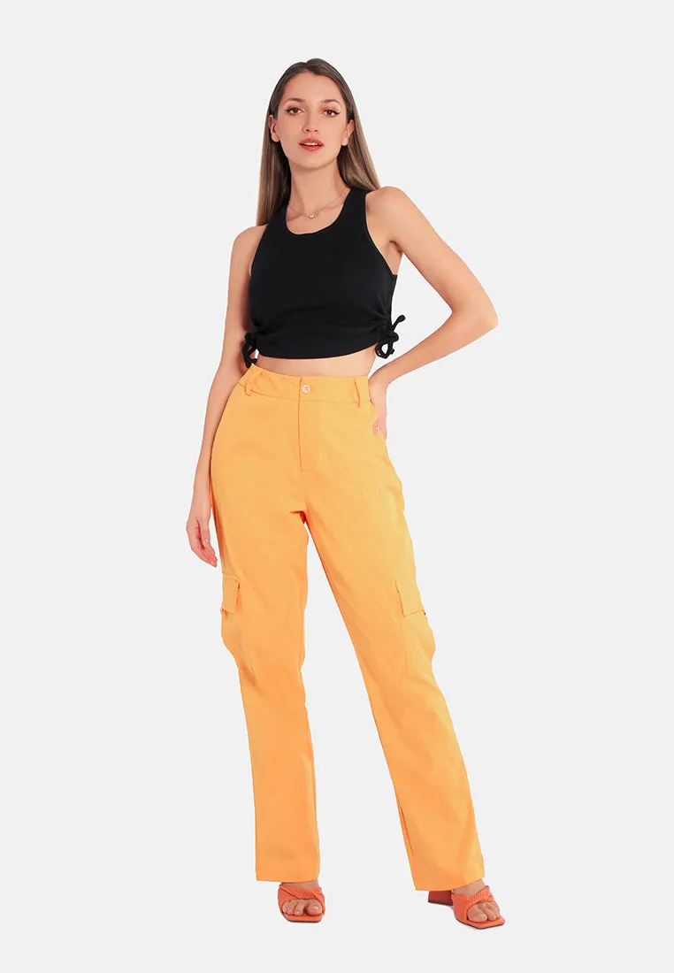 High Waist Cargo Pants