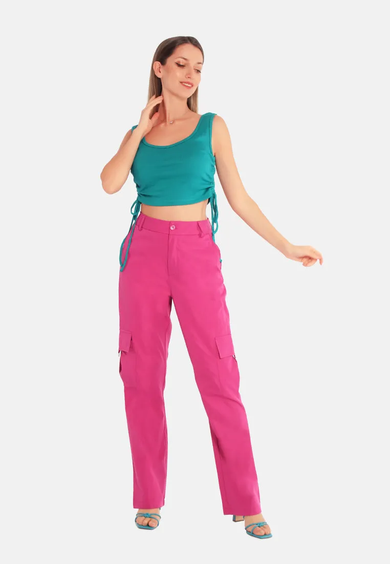 High Waist Cargo Pants