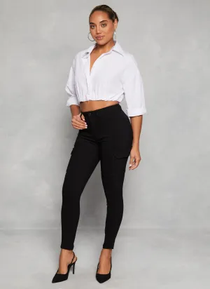 High Waist Skinny Cargo Pants