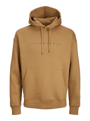 Jack & Jones JJESTAR Sweatshirt Hoody Mokkabruin Plussize