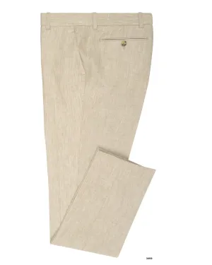 Linen: Natural Ecru Dress Pant