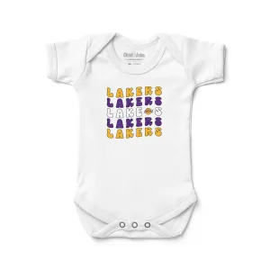 Los Angeles Lakers "Groovy" Bodysuit