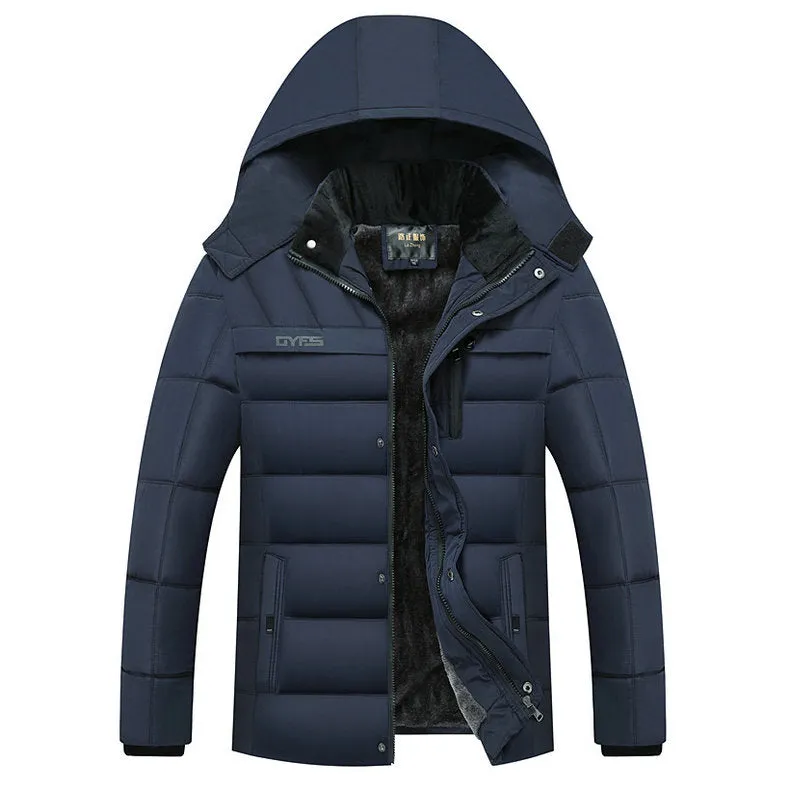 Men -20 Degree Thicken Warm Men Parkas Hooded  Jackets