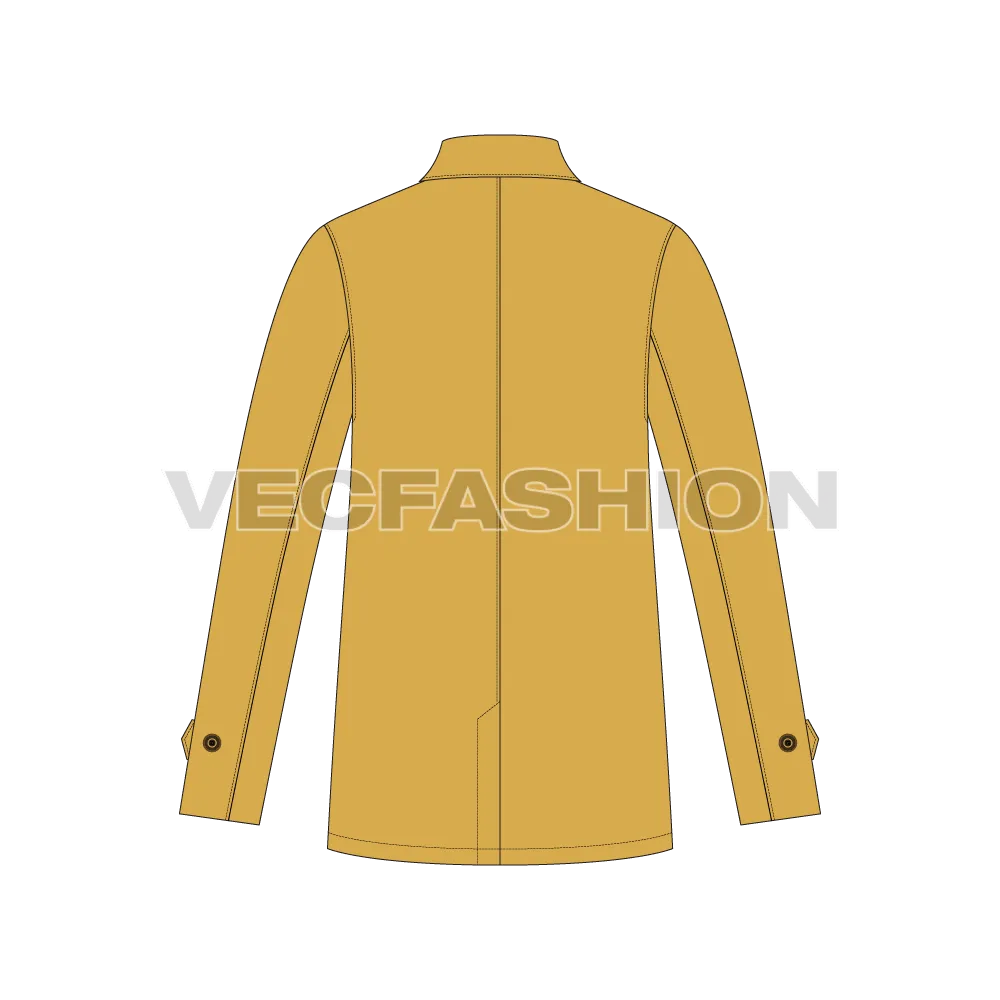 Mens Car Coat Vector