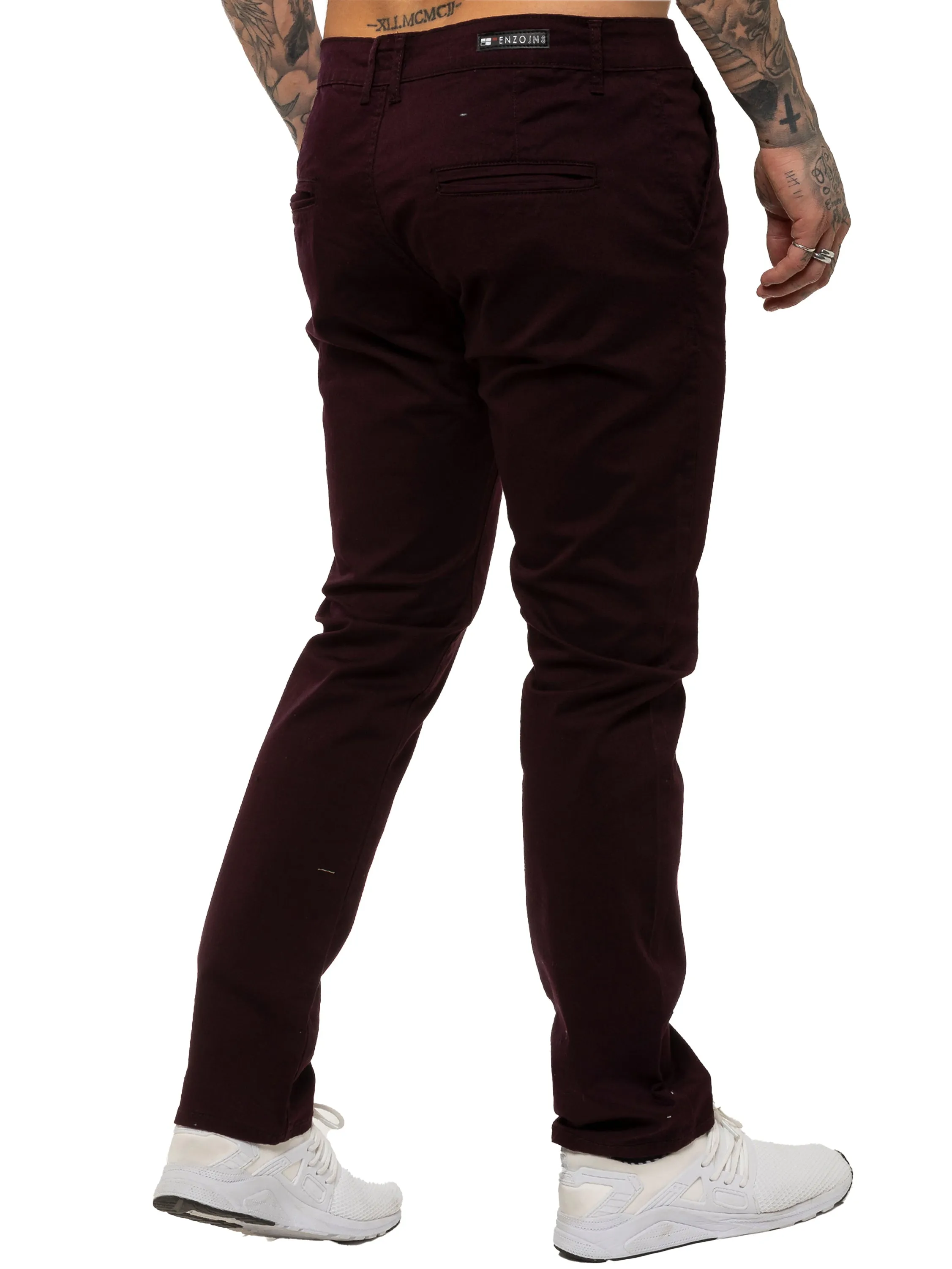 Mens Chinos Slim Fit Stretch Jeans | Enzo Designer Menswear