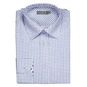 Mens Cotton Blue Check Shirt