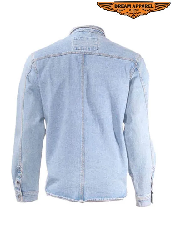 Men's Snapped Denim Shirt