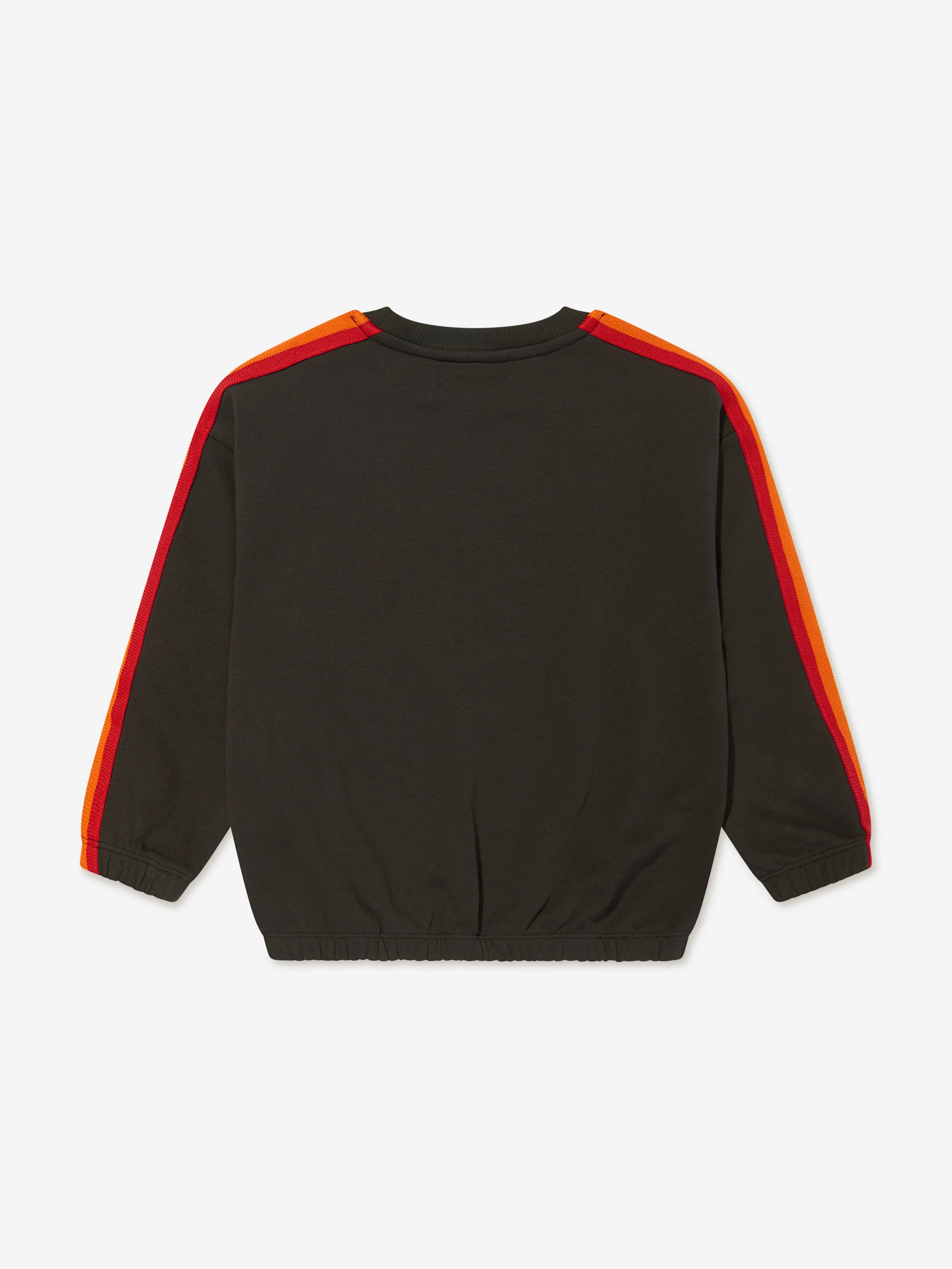 Mini Rodini Kids Rainbow Stripe Sweatshirt in Black