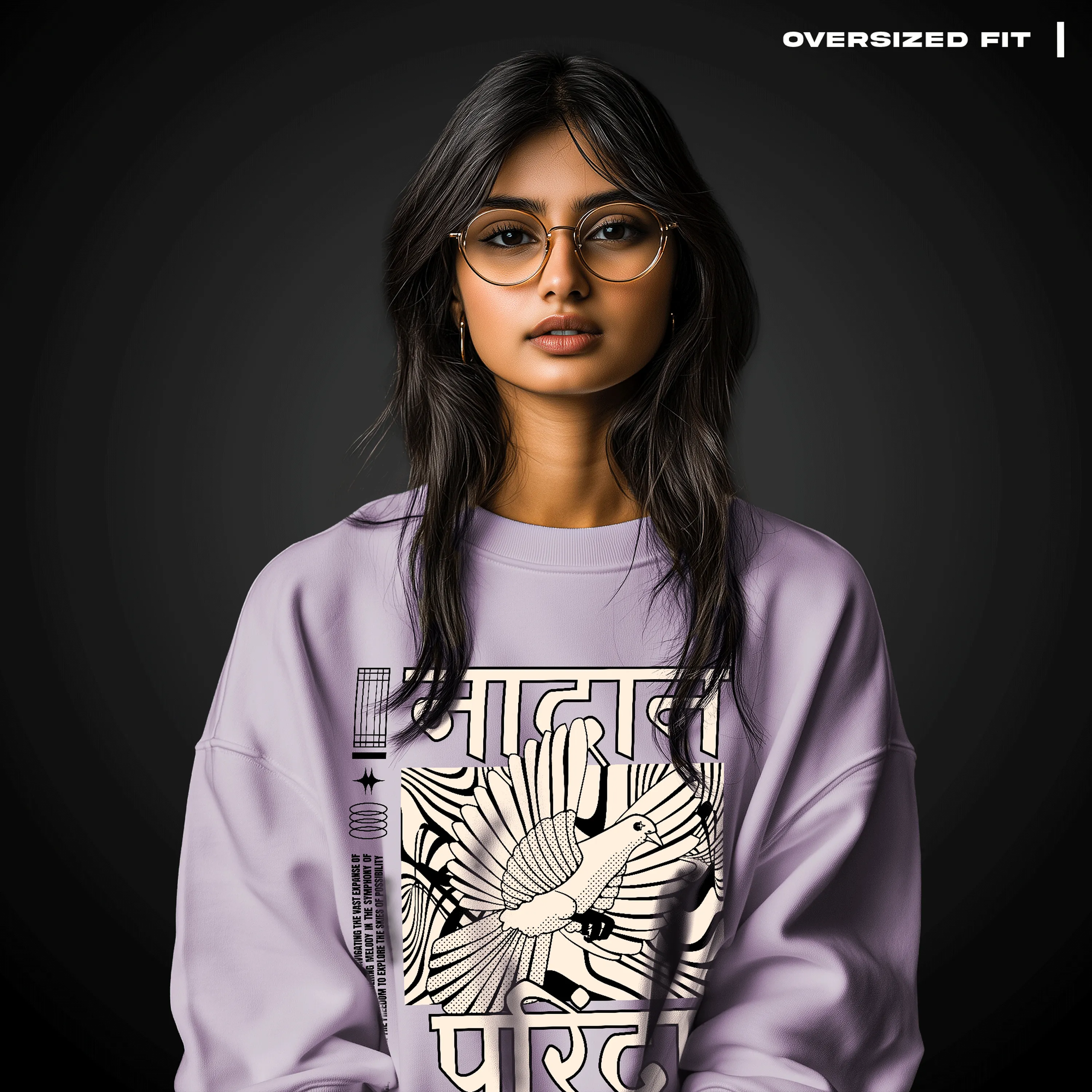 Naadan Parinda Oversized Sweatshirt