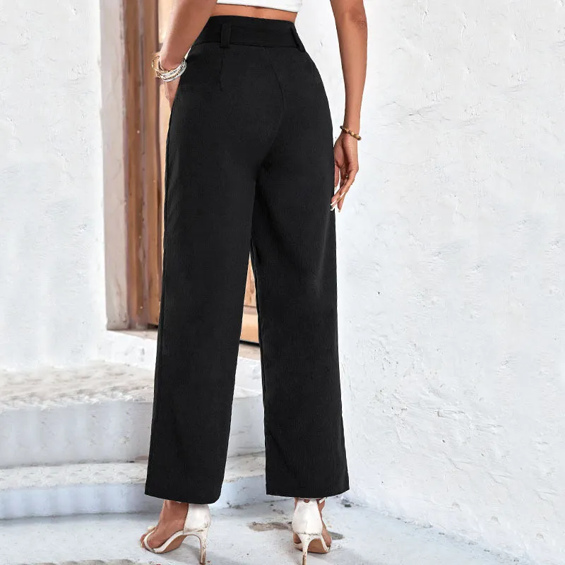 Nina High Waist Tie Pants