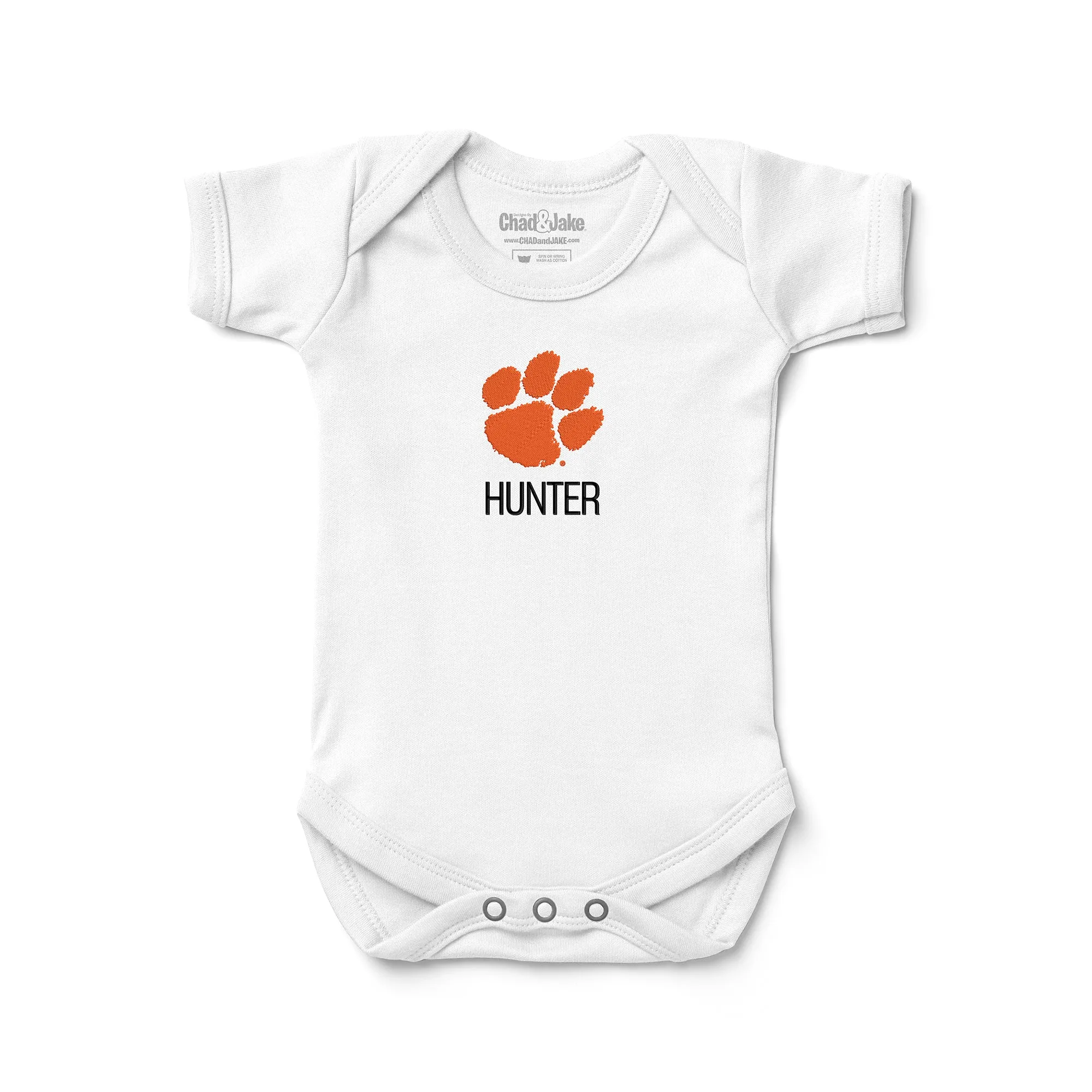 Personalized Clemson Tigers Bodysuit