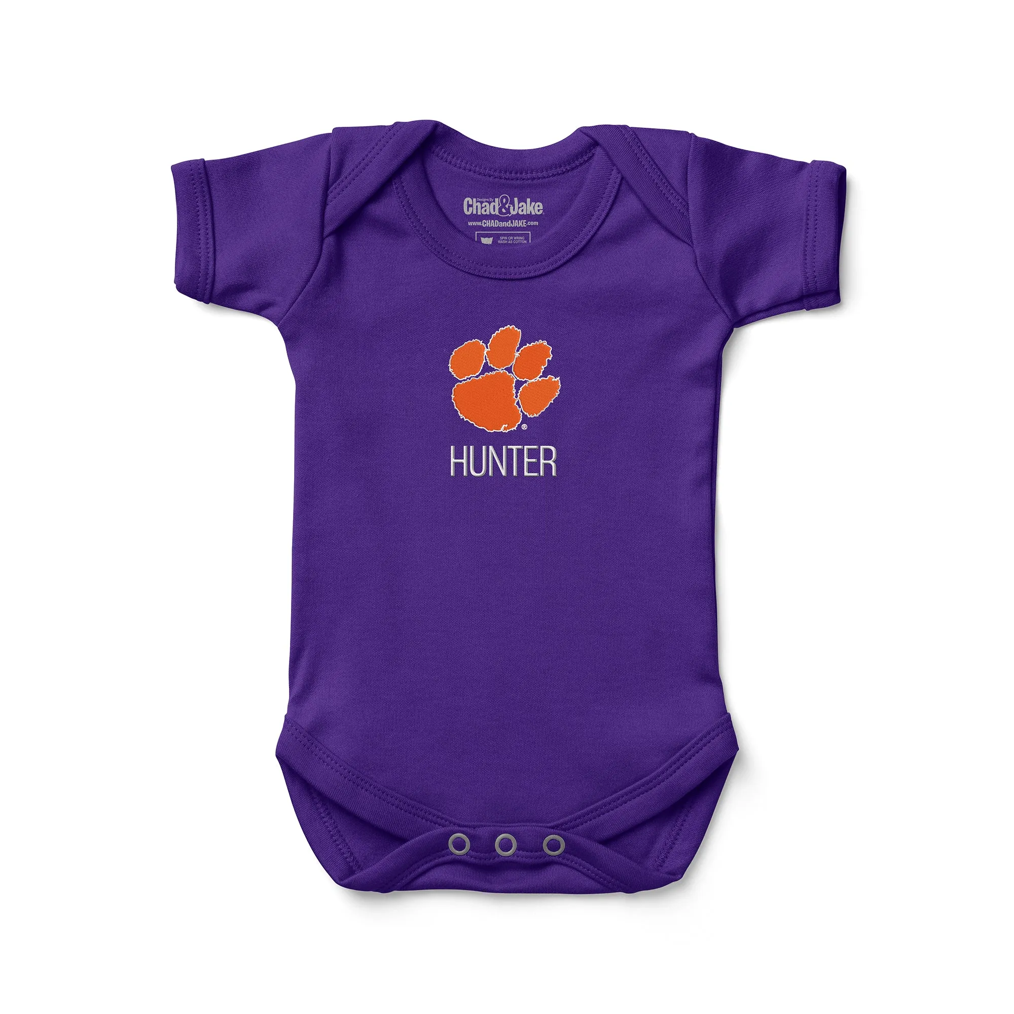 Personalized Clemson Tigers Bodysuit