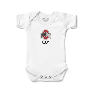 Personalized Ohio State Buckeyes Bodysuit