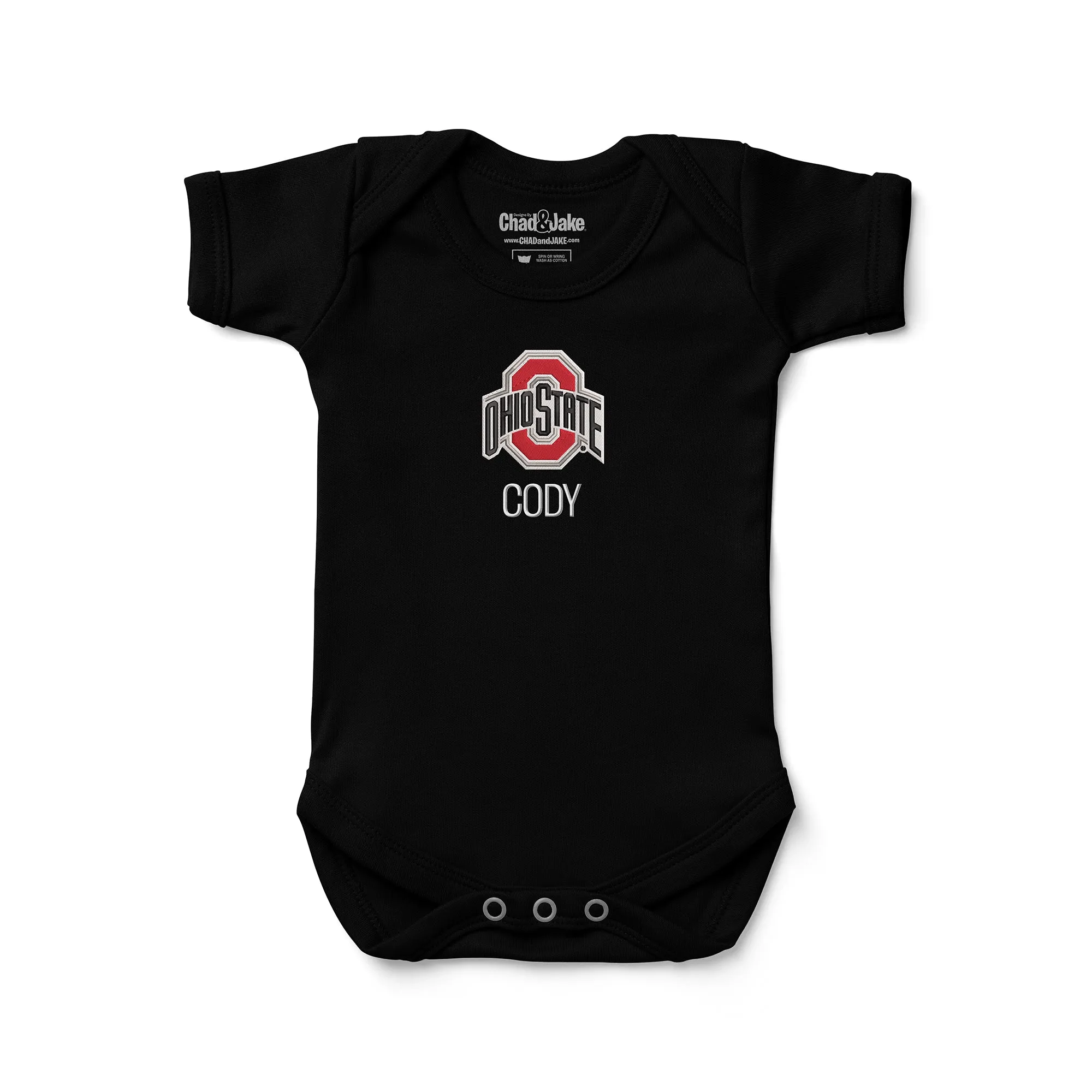 Personalized Ohio State Buckeyes Bodysuit