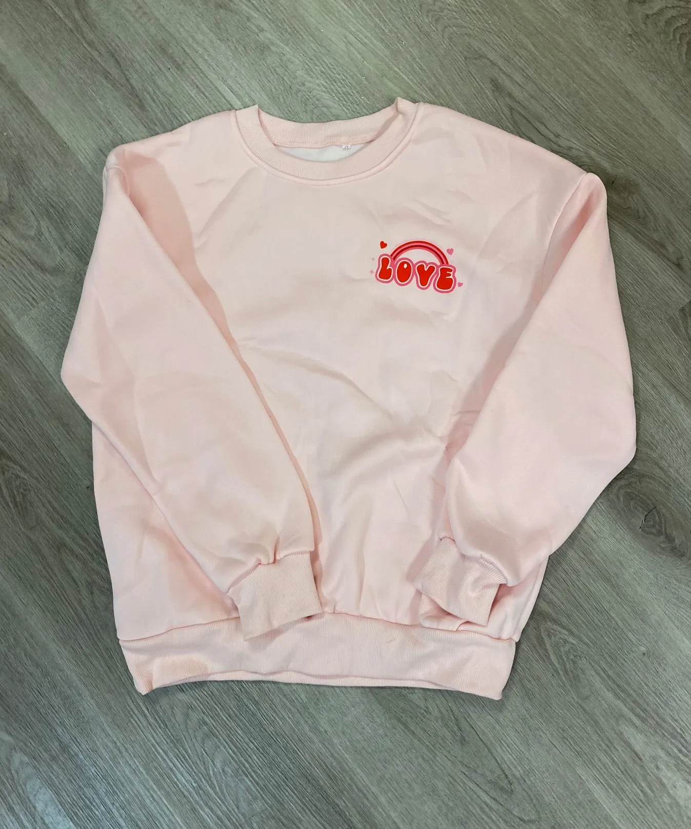 Pink Love Preppy Sweatshirt