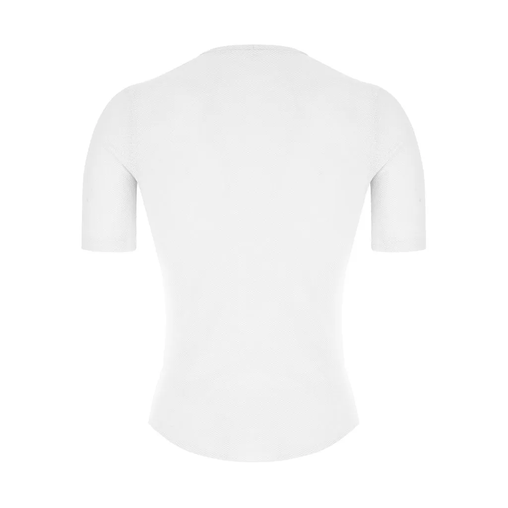 Santini Delta Cooling Short Sleeve Baselayer - White