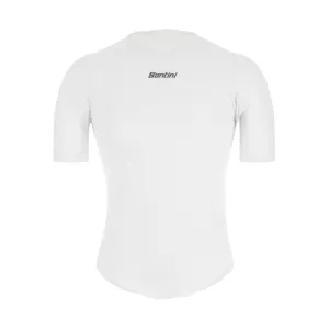 Santini Delta Cooling Short Sleeve Baselayer - White