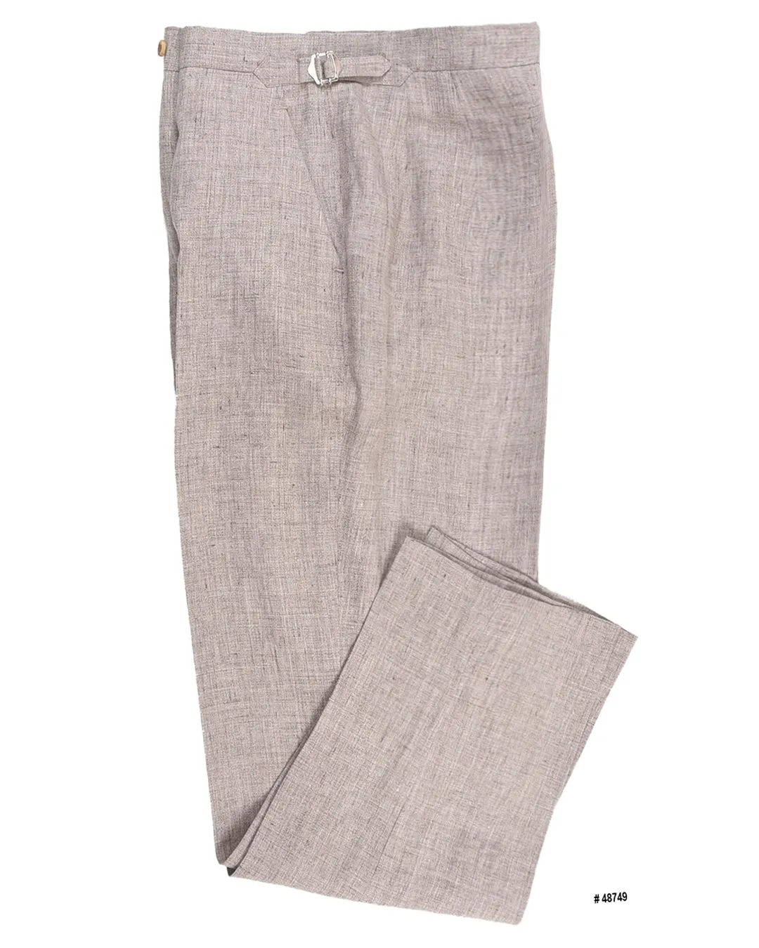 Solbiati Light Brown Linen Dress Pant