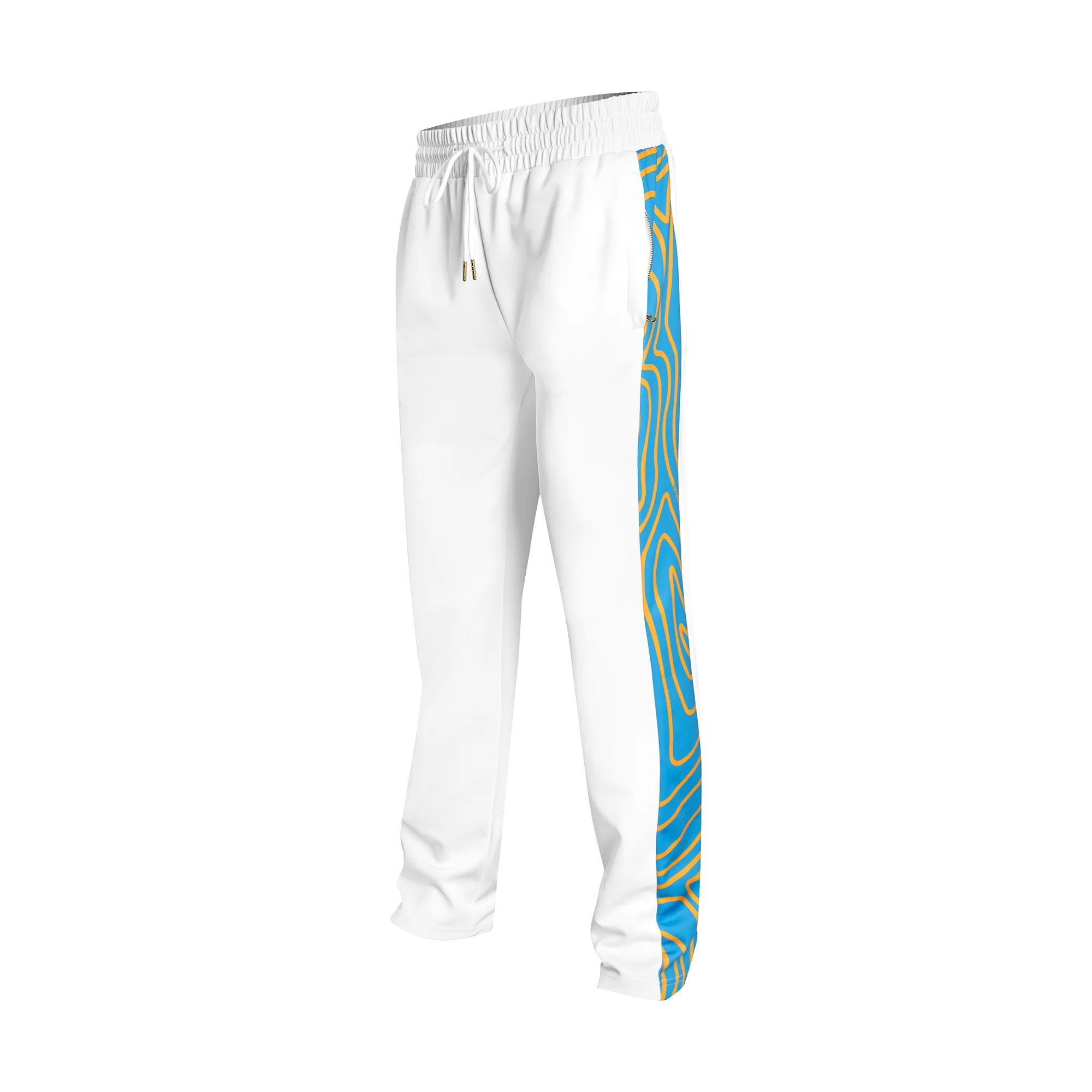 TEAM BAHAMAS TRACK PANTS-WHITE