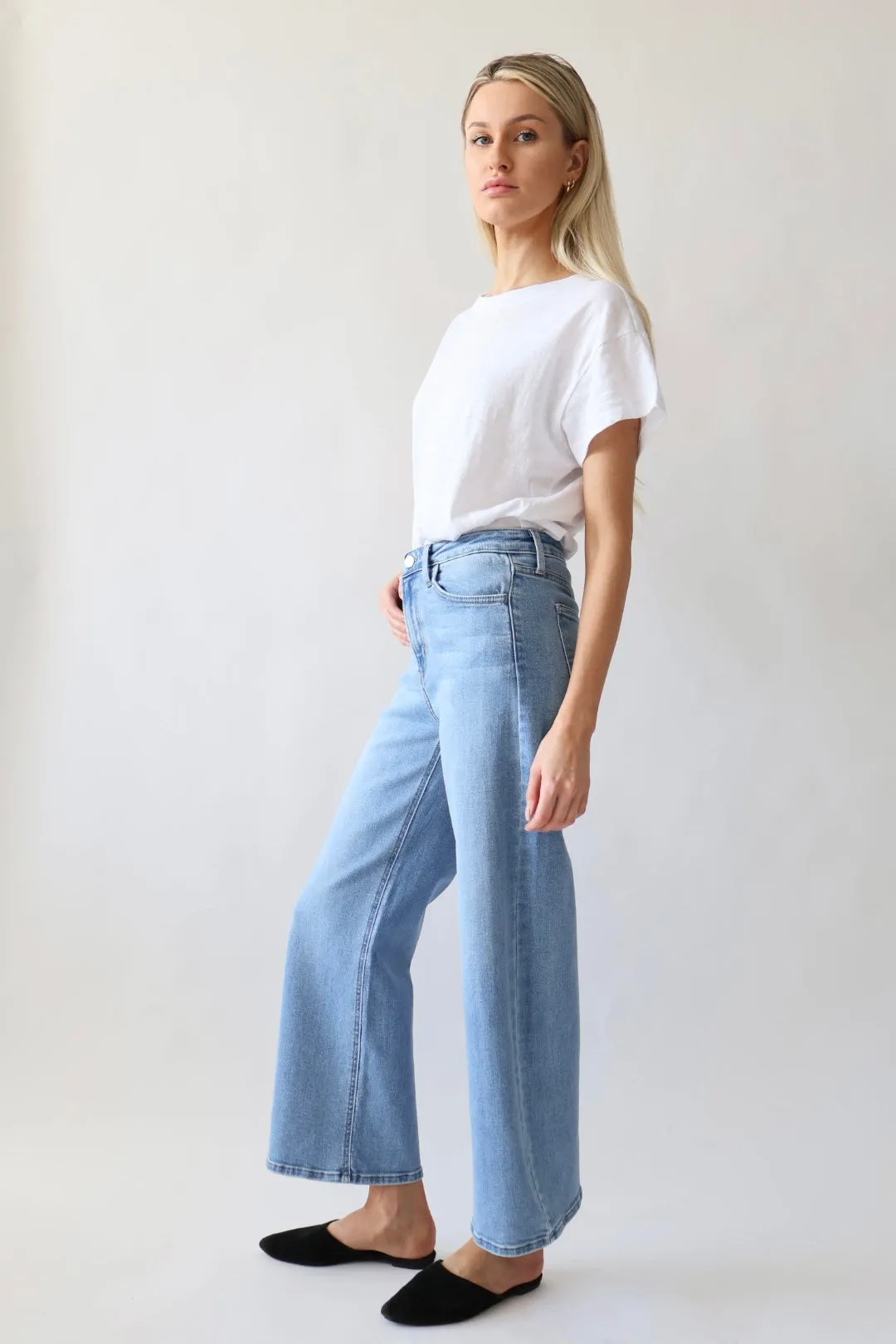 The High Rise Wide Leg Jeans