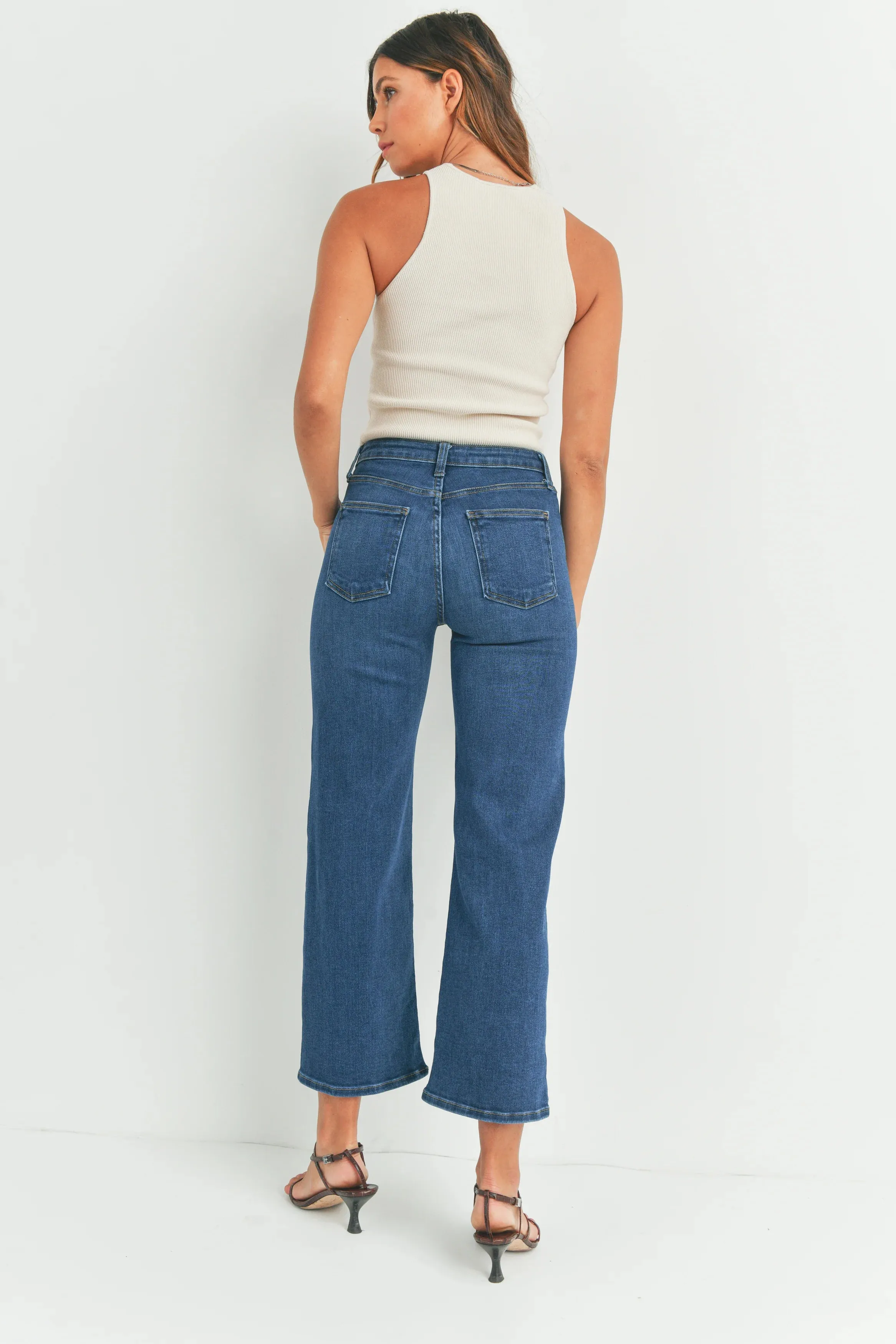 The High Rise Wide Leg Jeans