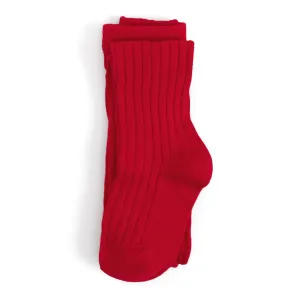 The Little Stocking Co - Knit Tights - Apple Red