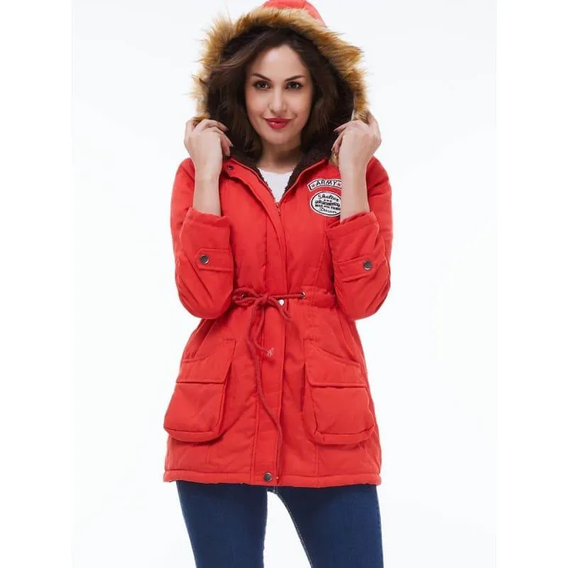 Thick Cotton Parkas Female Women Winter Coat