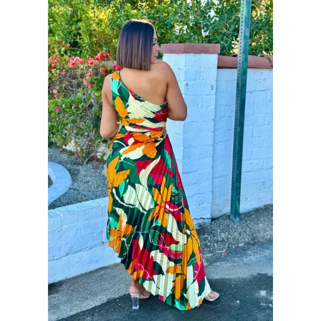 Tropical Print Veronica Maxi Dress