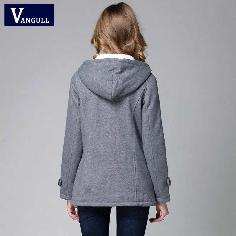 VenusFox Parka Button Hooded Coat