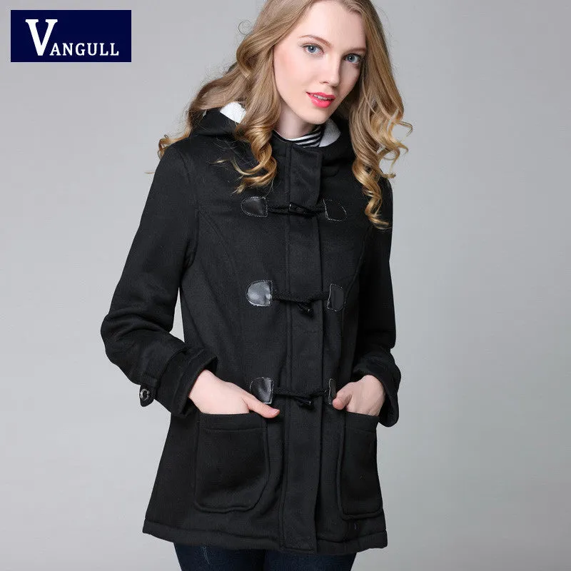 VenusFox Parka Button Hooded Coat