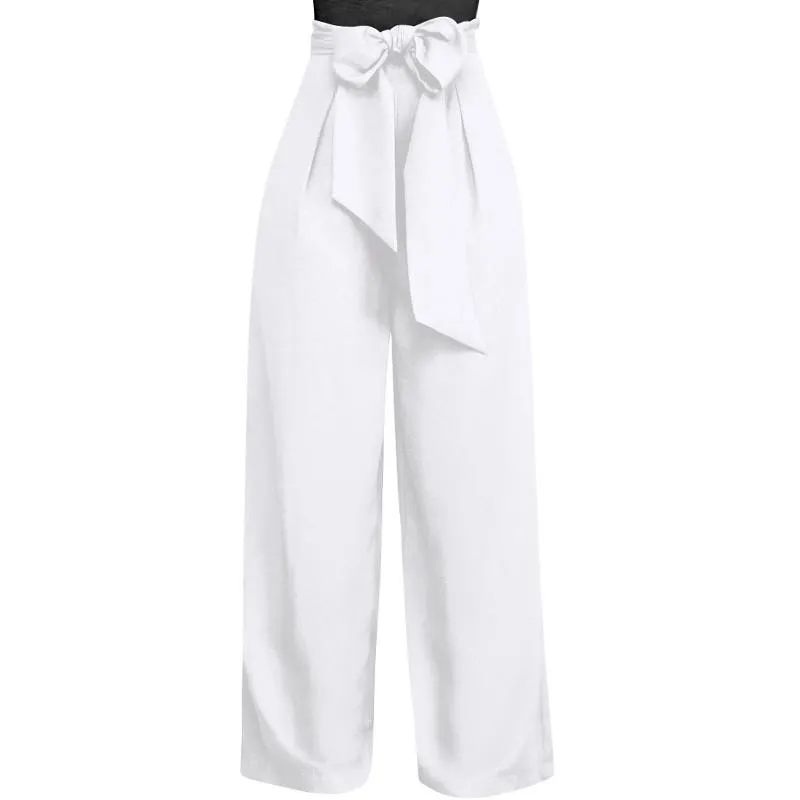 Women's Casual High Waist Loose Palazzo Pants