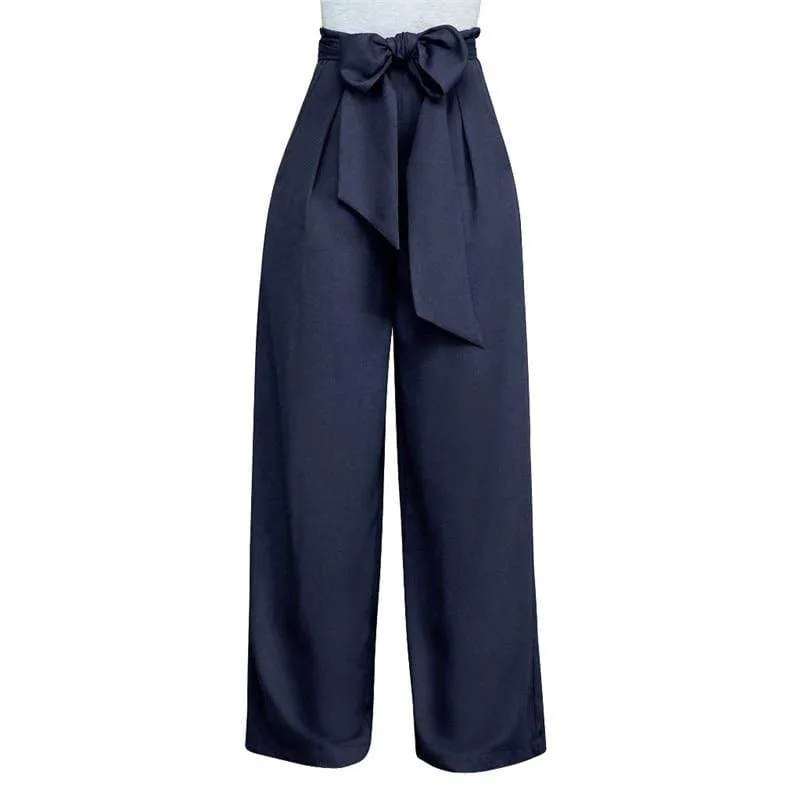 Women's Casual High Waist Loose Palazzo Pants