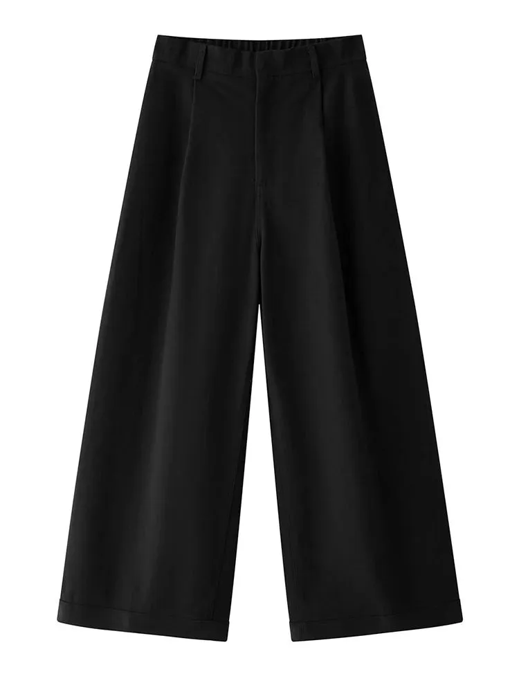 Women's Modern High Waist Wide Leg Pants