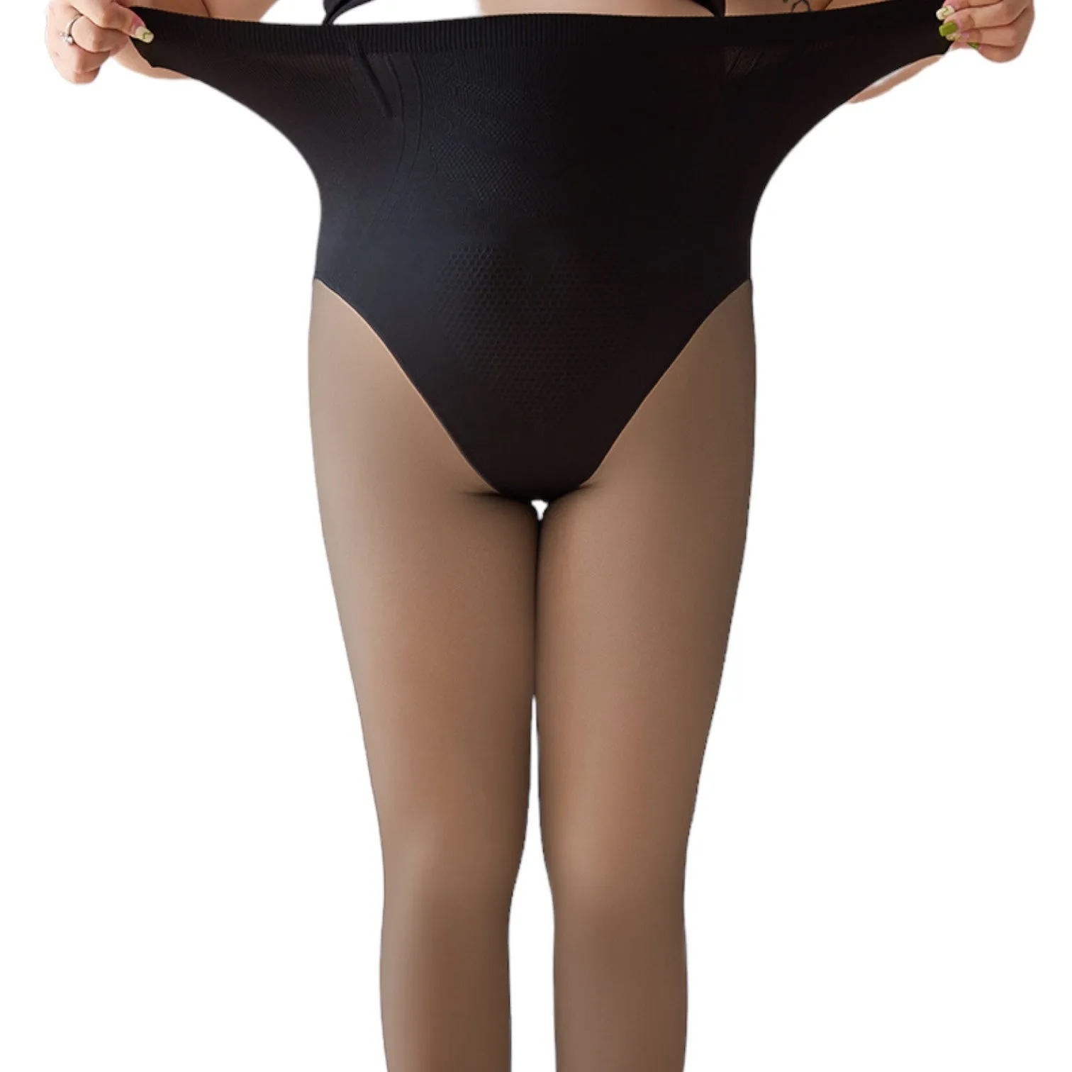 Women's Seamless Plus Size High Waist Invisible Tights - 100g & 200g